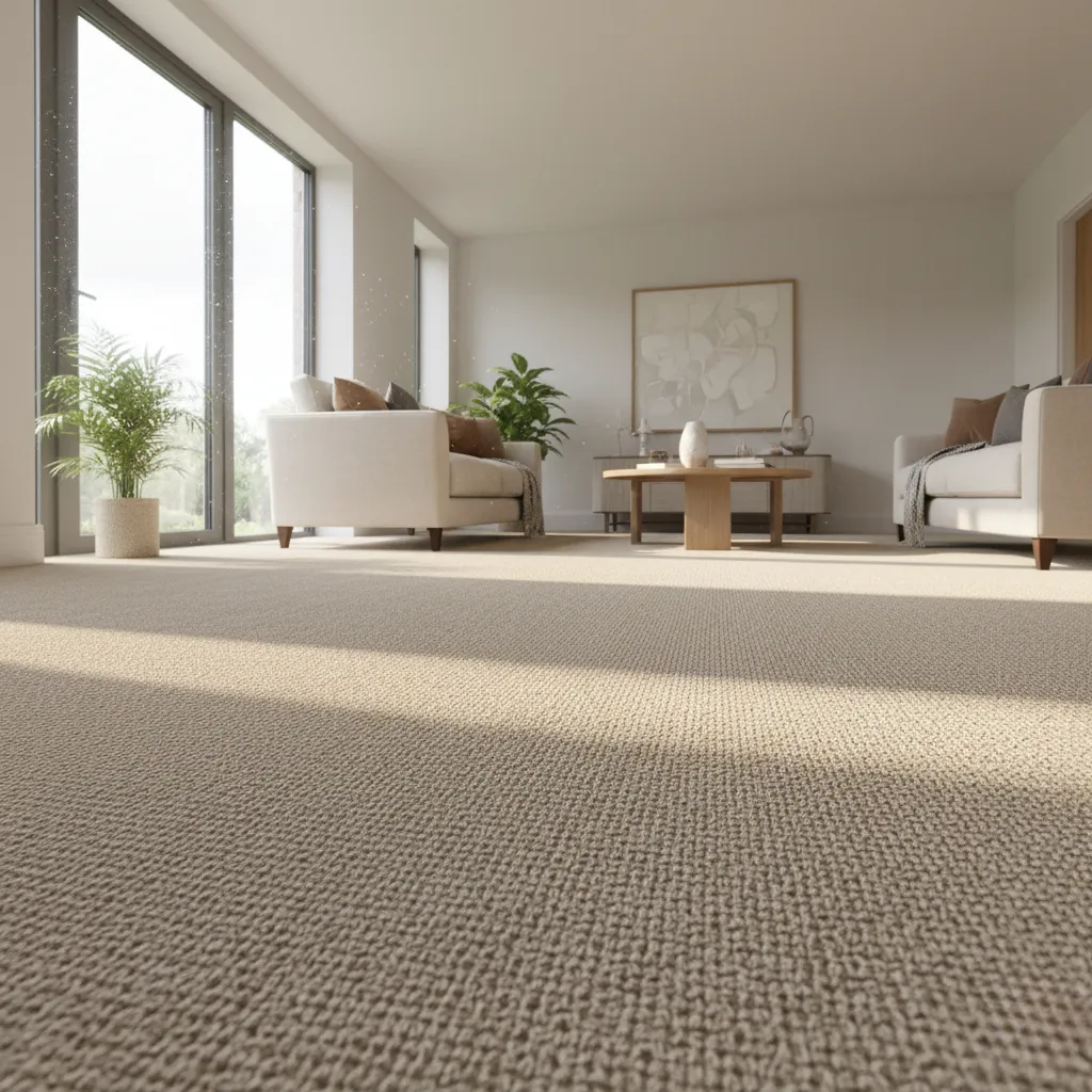Luxury carpet flooring in modern Chalfont St. Peter living room